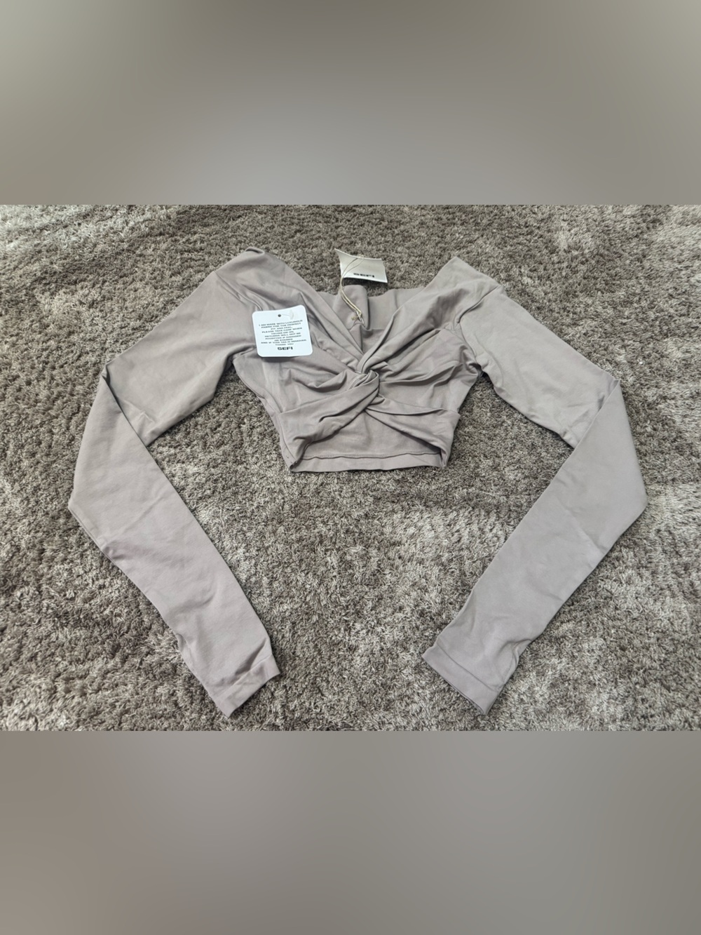 Sefi Butterluxe Long Sleeve Twist Top - Fig Glaze